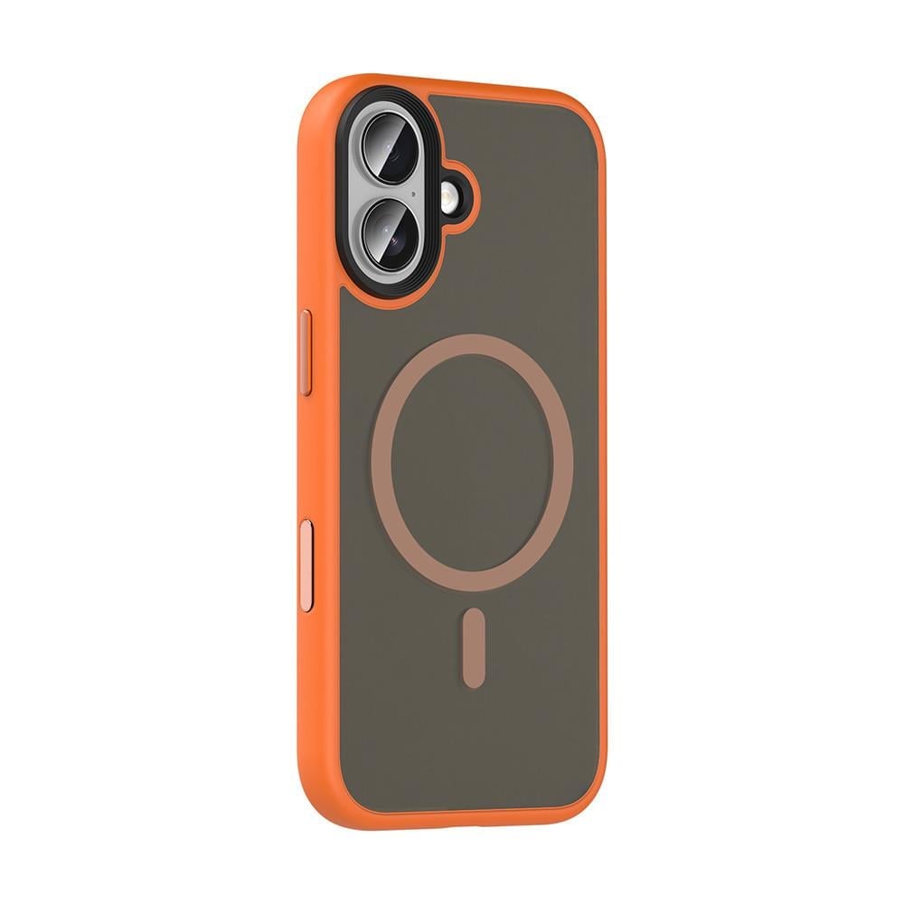 Apple iPhone 17 Kılıf Mat Arka Yüzey Wireless Şarj Özellikli Zore Flet M-safe Kapak