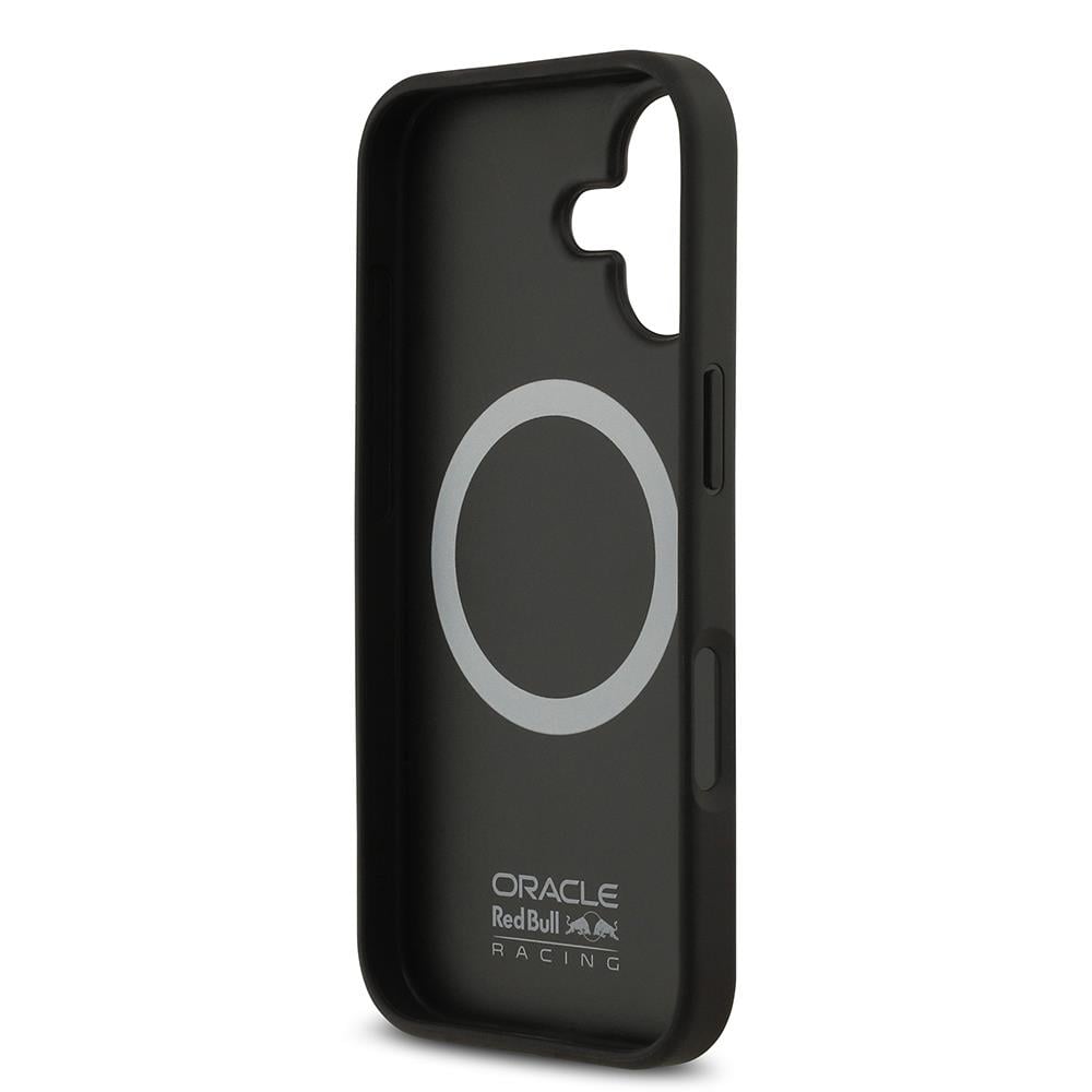 Apple iPhone 17 Kılıf Redbull Orjinal Lisanslı M-safe Şarj Özellikli Karbon Fiber Parlayan Logolu Kevlar Kapak