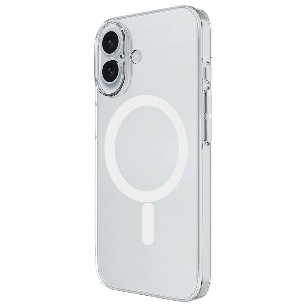 Apple iPhone 17 Kılıf Zore M-safe Şarj Özellikli Şeffaf Kamera Çerçeveli Porto Kapak