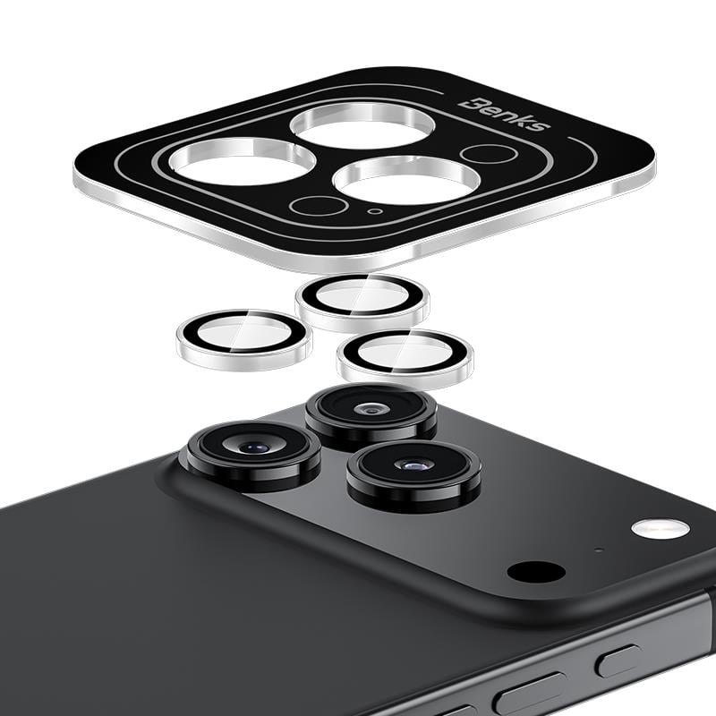 Apple iPhone 17 Pro Benks AR Glass Warrior Premium Cam Kamera Lens Koruyucu
