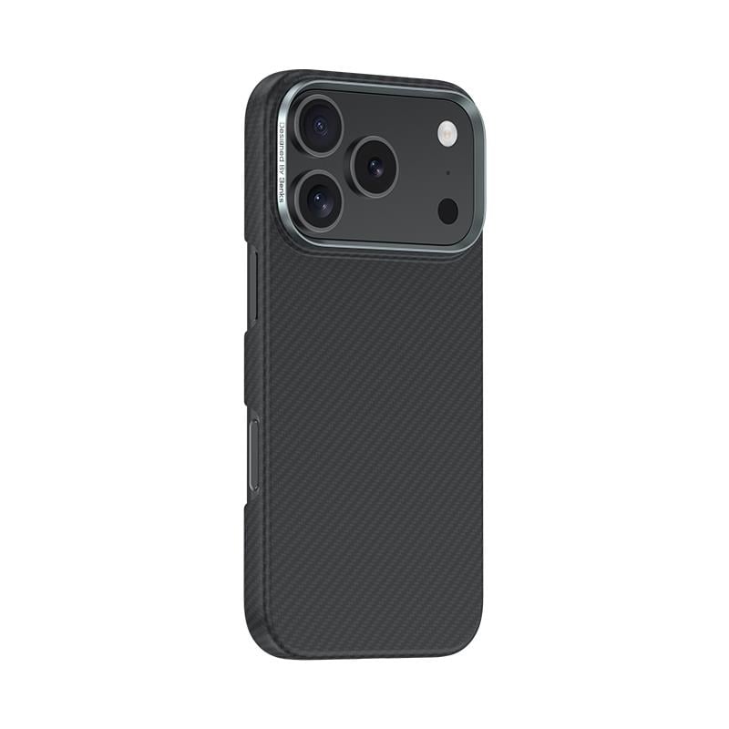 Apple iPhone 17 Pro Kılıf Benks M-safe Şarj Özellikli Metal Kamera Çerçeveli Magnetik ArmorAir 600D Kevlar Fiber Kapak