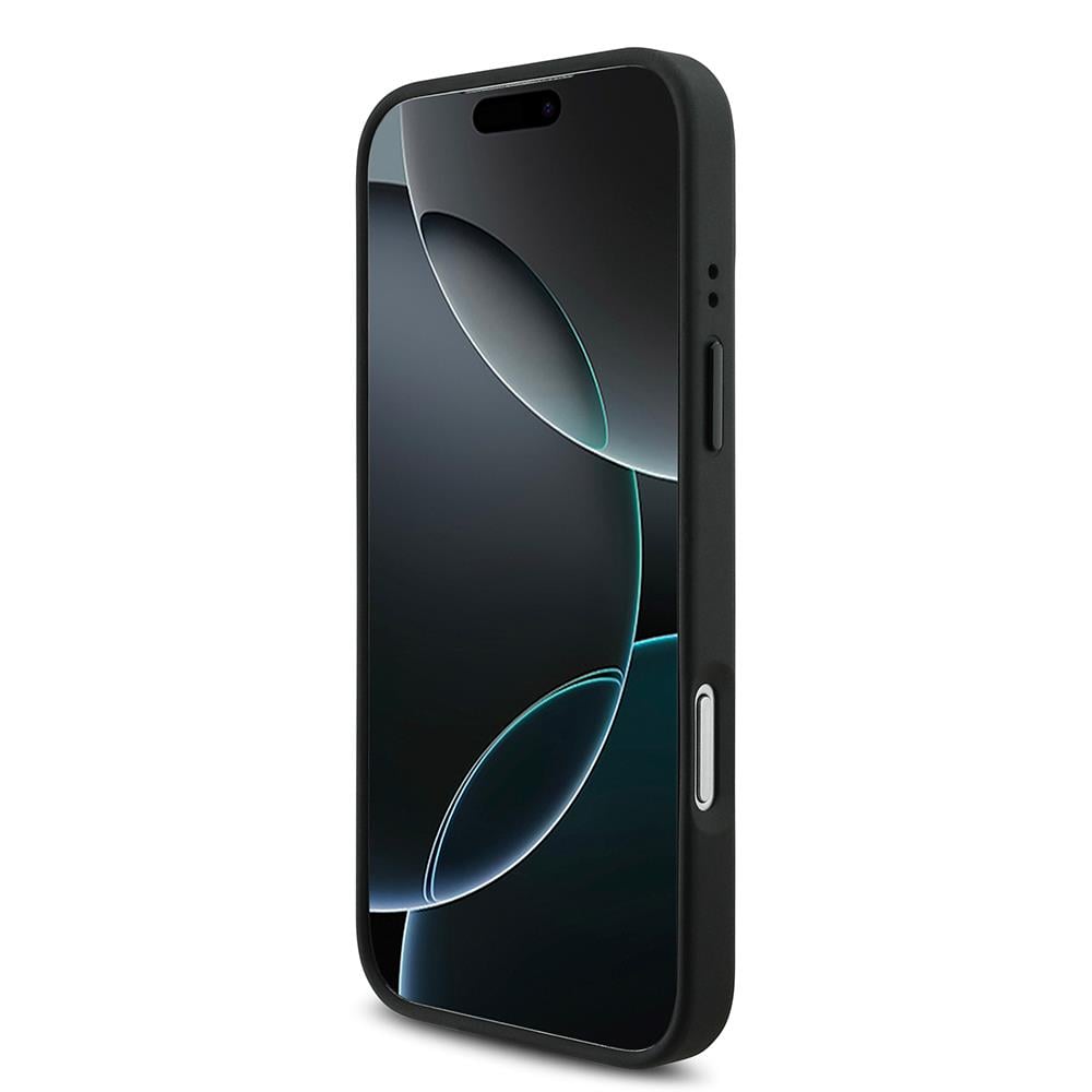 Apple iPhone 17 Pro Kılıf BMW Orjinal Lisanslı M-safe Şarj Özellikli Deri Arka Yüzey Metal Logolu Delikli Şerit Tasarımlı Kapak