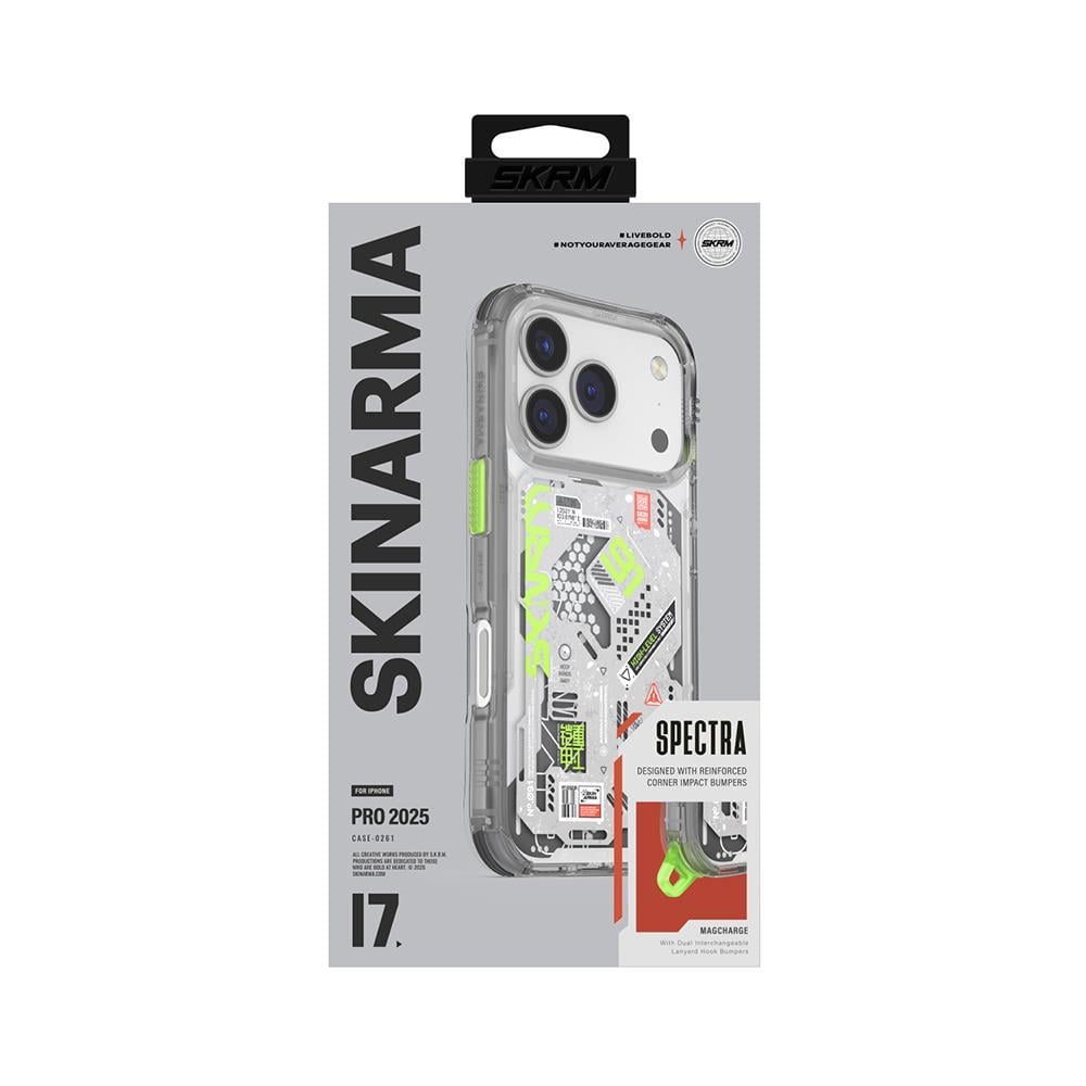 Apple iPhone 17 Pro Kılıf Desenli Airbag Tasarımlı Skinarma Spectra Kapak