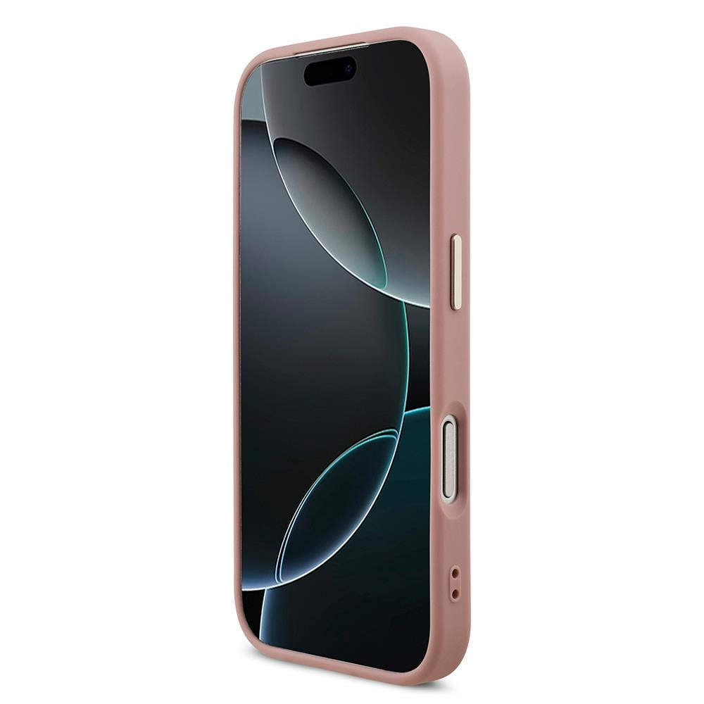 Apple iPhone 17 Pro Kılıf Guess Orjinal Lisanslı 4G Büyük Metal Kamera Çerçeveli ve Logolu Glitter Kapak