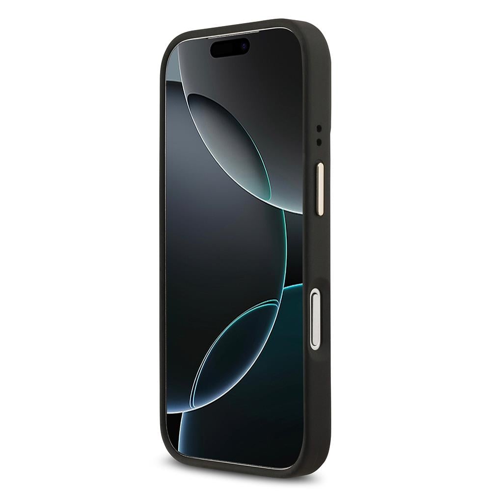 Apple iPhone 17 Pro Kılıf Guess Orjinal Lisanslı M-safe Şarj Özellikli Yazı Logolu Circle Classic Kapak