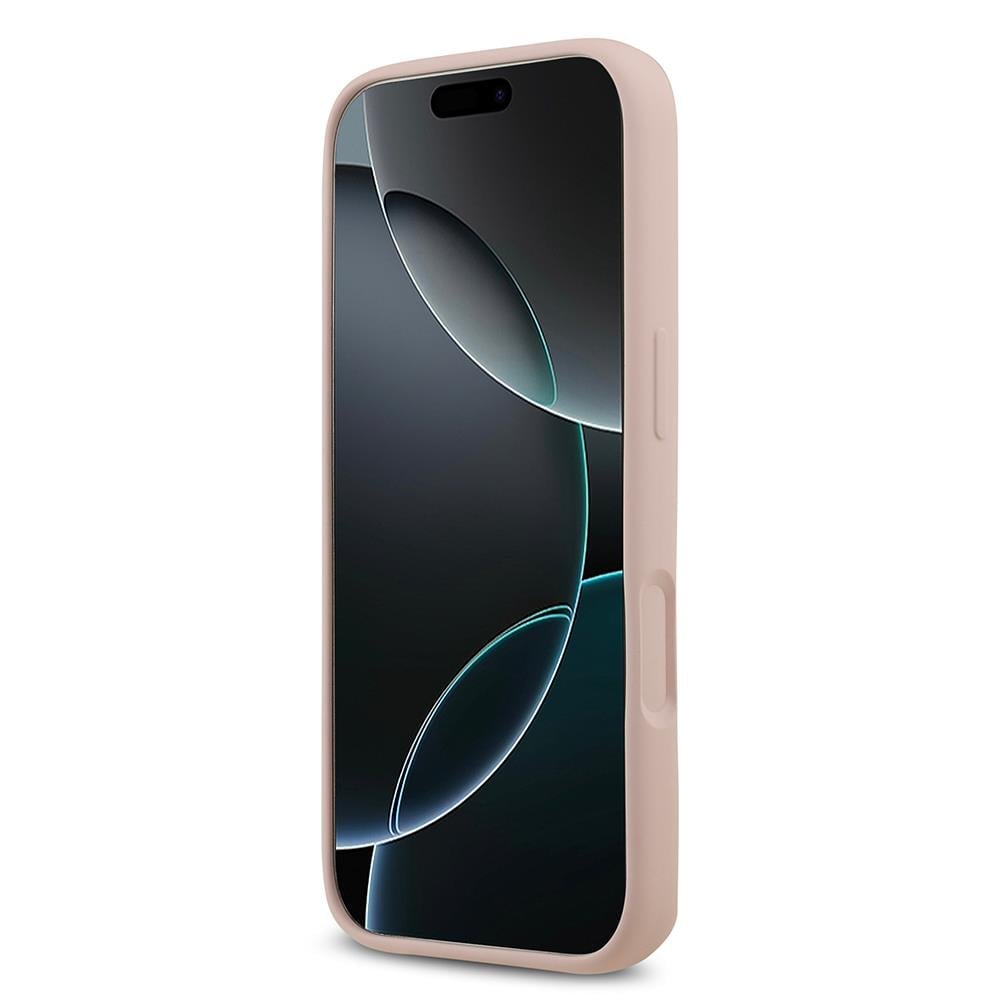 Apple iPhone 17 Pro Kılıf Guess Orjinal Lisanslı Grained Yazı Logolu Kapak
