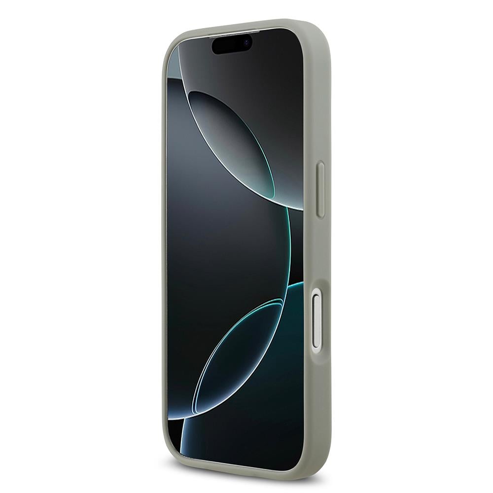 Apple iPhone 17 Pro Kılıf Guess Orjinal Lisanslı Taşlı Arka Yüzey Üçgen Logolu Kapak