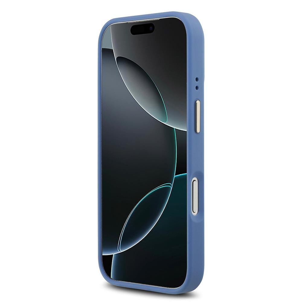 Apple iPhone 17 Pro Kılıf Guess Orjinal Lisanslı M-safe Şarj Özellikli Gold Metal Kamera Çerçeveli PU Deri 4G Desenli Yazı Logolu Kapak