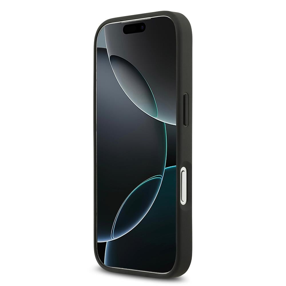 Apple iPhone 17 Pro Kılıf Guess Orjinal Lisanslı Taşlı Arka Yüzey Üçgen Logolu Kapak