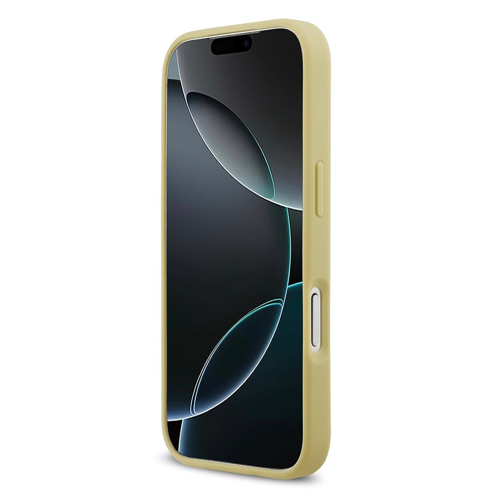 Apple iPhone 17 Pro Kılıf Guess Orjinal Lisanslı Taşlı Arka Yüzey Üçgen Logolu Kapak