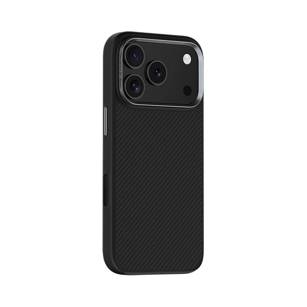 Apple iPhone 17 Pro Kılıf Karbon Fiber M-safe Şarj Özellikli Benks Hybrid ArmorPro 600D Kevlar Kapak