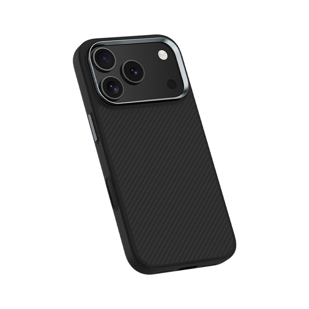 Apple iPhone 17 Pro Kılıf Karbon Fiber M-safe Şarj Özellikli Benks Hybrid ArmorPro 600D Kevlar Kapak