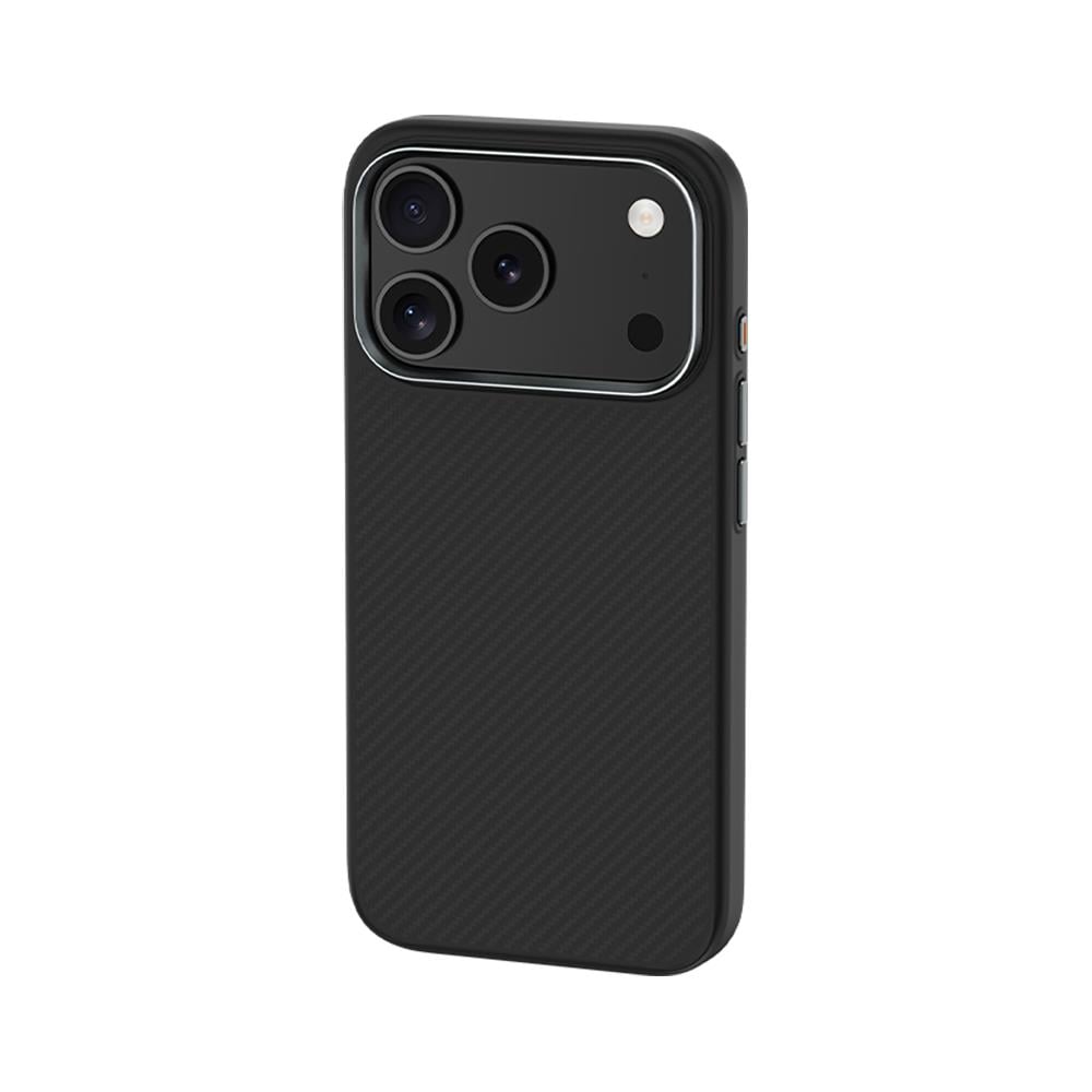 Apple iPhone 17 Pro Kılıf Karbon Fiber M-safe Şarj Özellikli Benks Hybrid ArmorPro 600D Kevlar Kapak