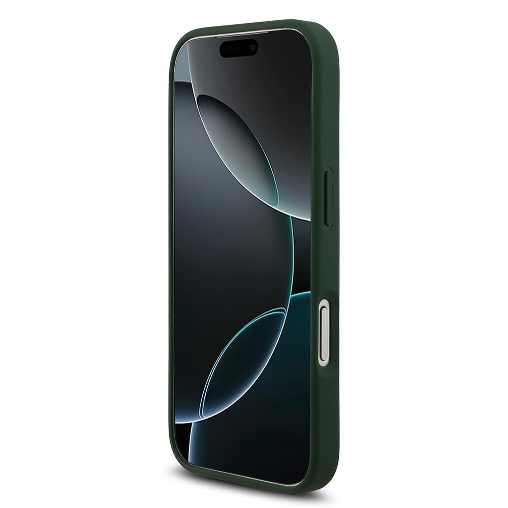 Apple iPhone 17 Pro Kılıf Lacoste Orjinal Lisanslı M-safe Şarj Özellikli PU Deri Tasarımlı Metal Logolu Kapak