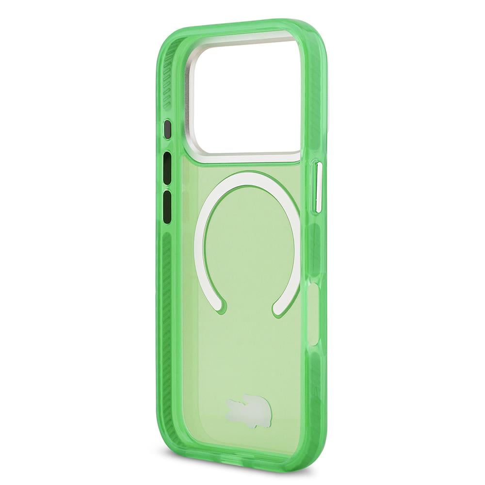 Apple iPhone 17 Pro Kılıf Lacoste Orjinal Lisanslı M-safe Şarj Özellikli İkonik Timsah Logolu Buzlu Kapak