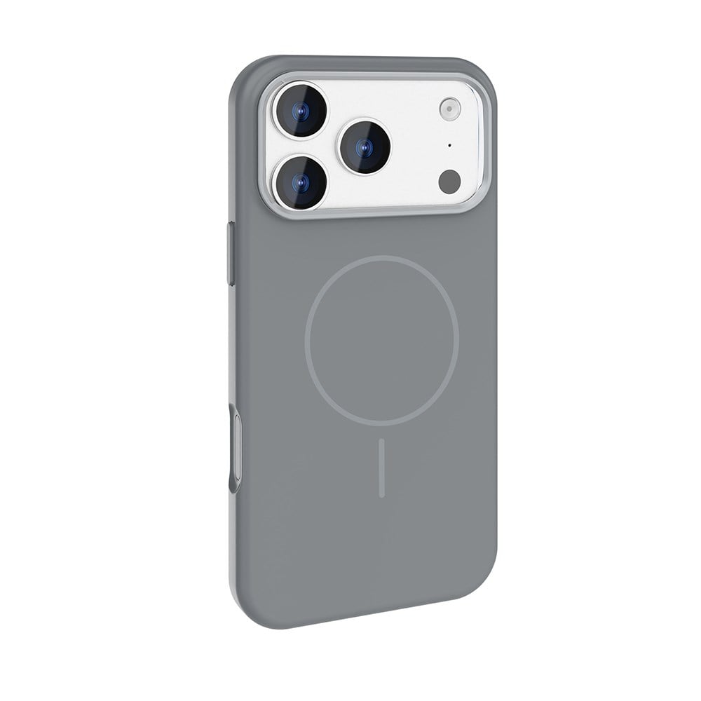 Apple iPhone 17 Pro Kılıf M-Safe Şarj Özellikli Metal Kamera Çerçeveli Zore Edi Silikon Kapak