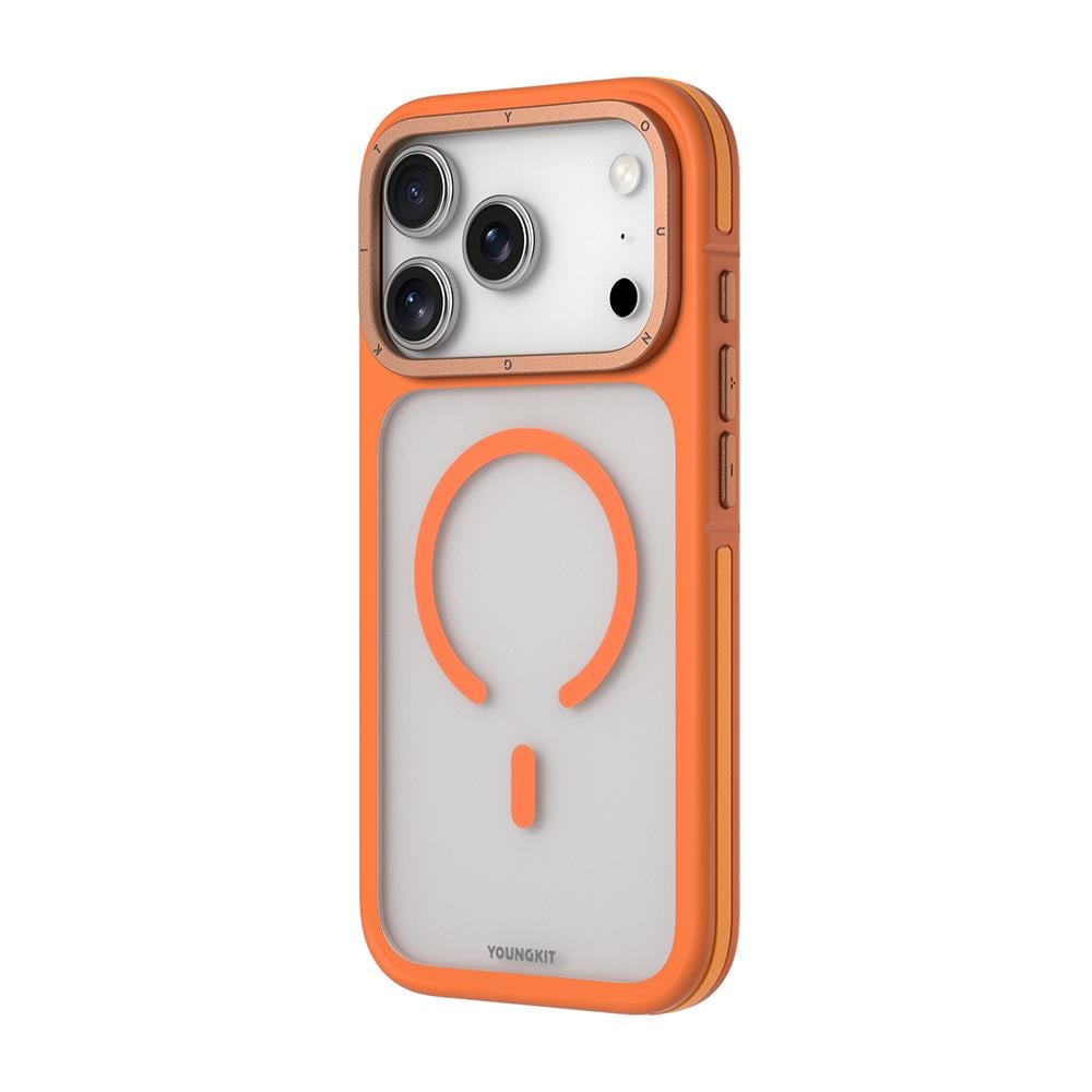 Apple iPhone 17 Pro Kılıf M-safe Şarj Özellikli Youngkit Rock Sand Serisi Kapak