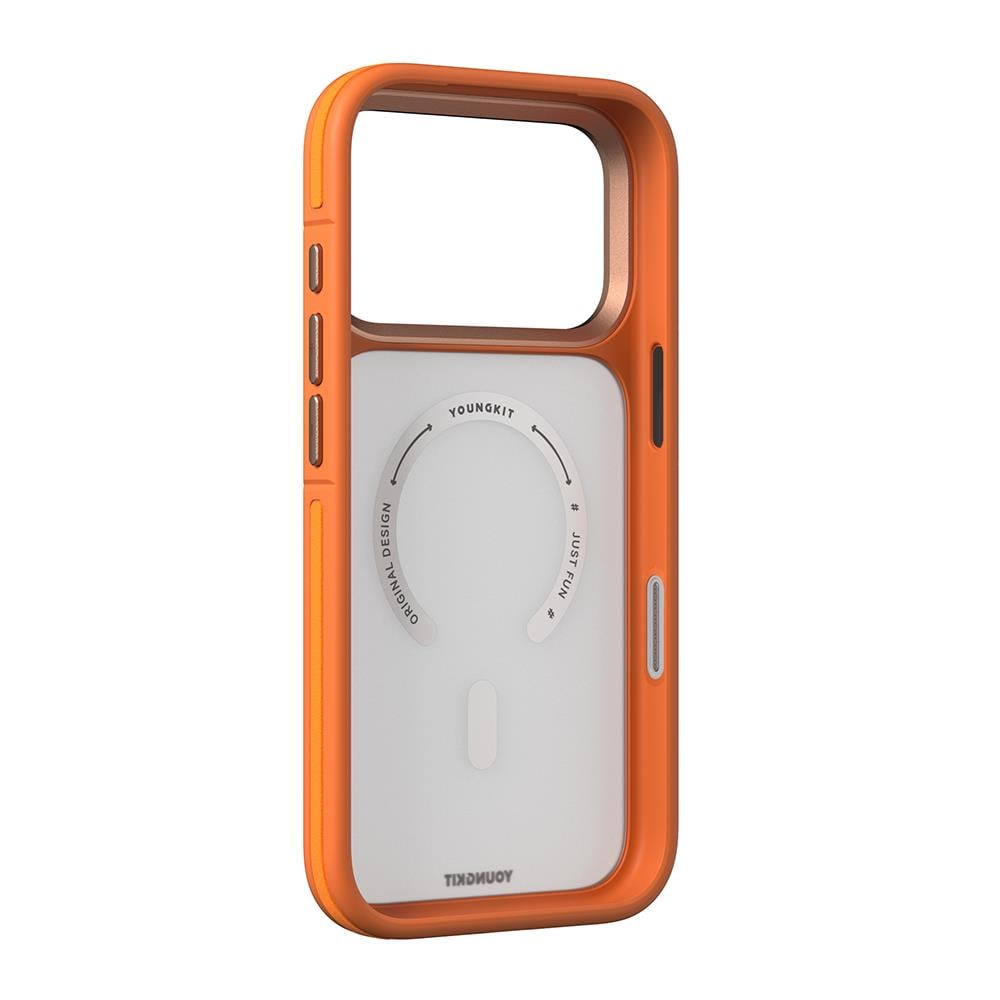 Apple iPhone 17 Pro Kılıf M-safe Şarj Özellikli Youngkit Rock Sand Serisi Kapak