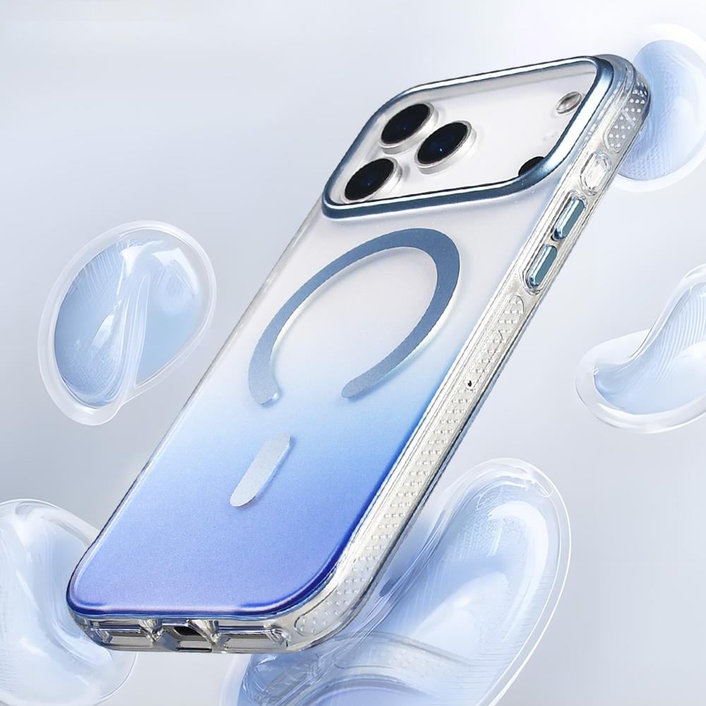 Apple iPhone 17 Pro Kılıf M-safe Şarj Özellikli Transparan Renk Geçişli Zore Toros Kapak
