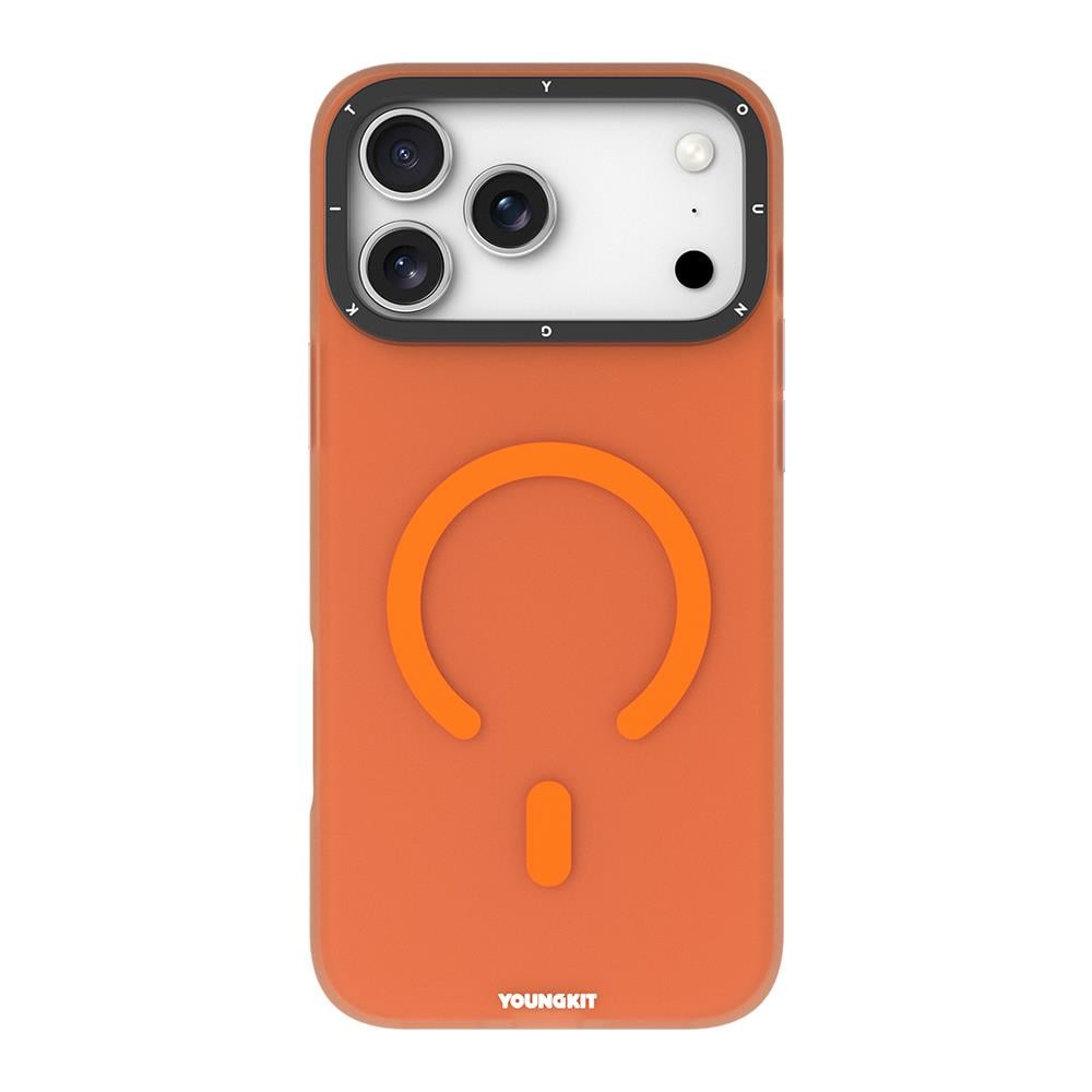 Apple iPhone 17 Pro Kılıf M-safe Şarj Özellikli Youngkit Hidden Sand Serisi Kapak