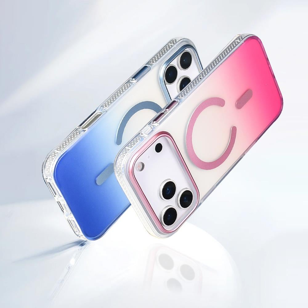 Apple iPhone 17 Pro Kılıf M-safe Şarj Özellikli Transparan Renk Geçişli Zore Toros Kapak