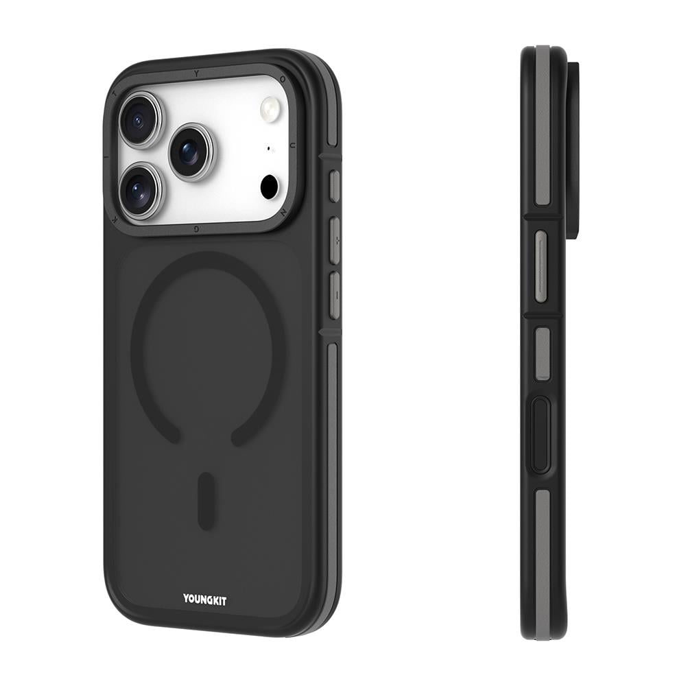 Apple iPhone 17 Pro Kılıf M-safe Şarj Özellikli Youngkit Rock Sand Serisi Kapak