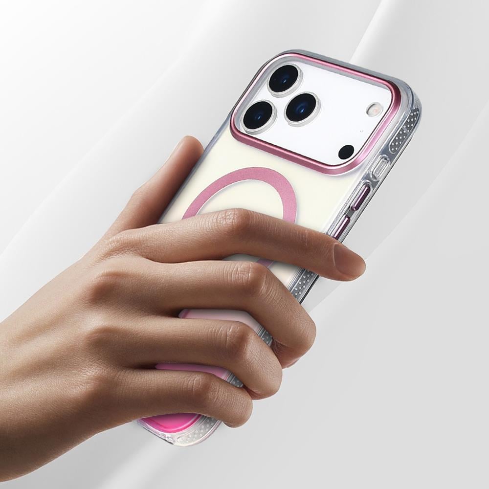 Apple iPhone 17 Pro Kılıf M-safe Şarj Özellikli Airbagli Raptic Shield Serisi Şeffaf Arka Yüzey Kapak