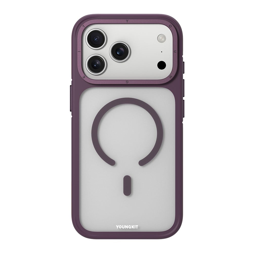 Apple iPhone 17 Pro Kılıf M-safe Şarj Özellikli Youngkit Rock Sand Serisi Kapak
