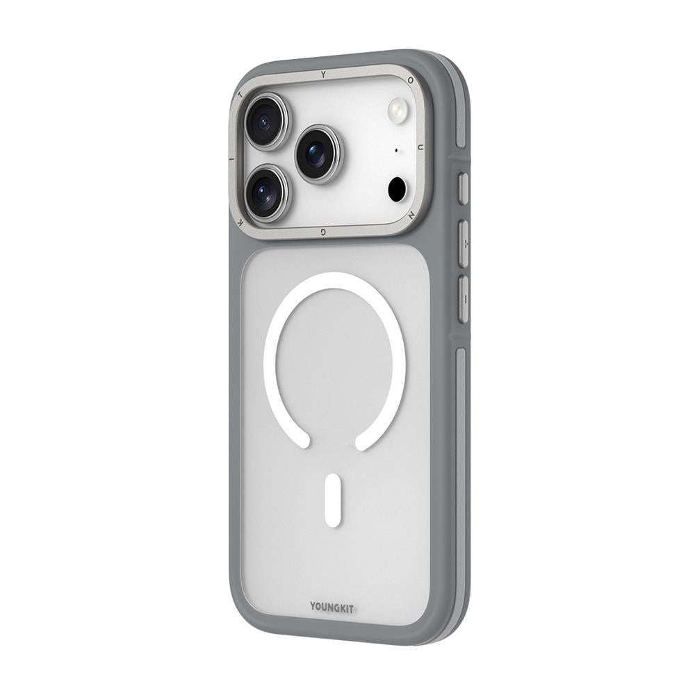 Apple iPhone 17 Pro Kılıf M-safe Şarj Özellikli Youngkit Rock Sand Serisi Kapak
