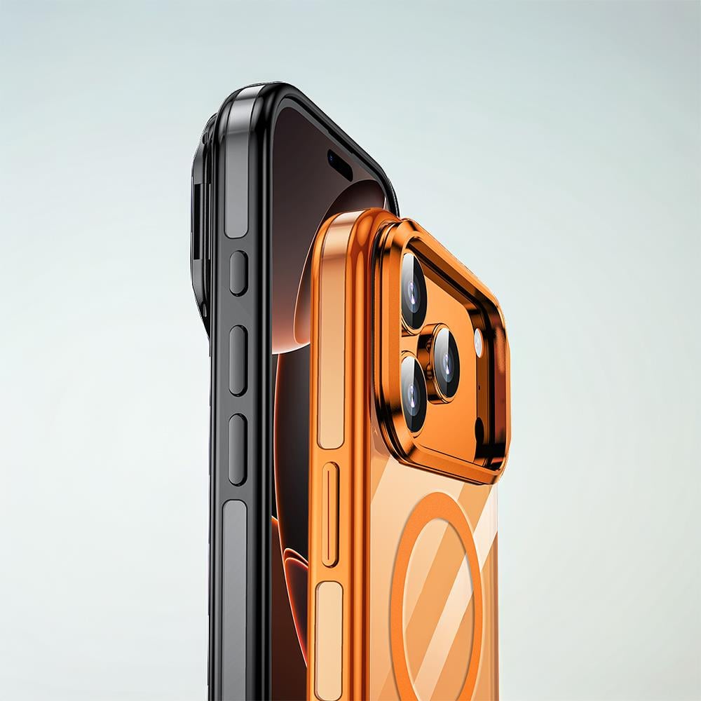 Apple iPhone 17 Pro Kılıf M-safe Şarj Özellikli Wlons Standlı Efsane Kapak