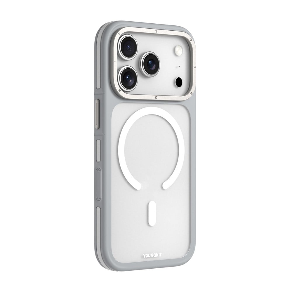 Apple iPhone 17 Pro Kılıf M-safe Şarj Özellikli Youngkit Rock Sand Serisi Kapak
