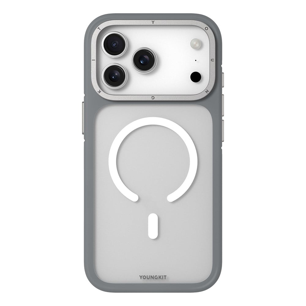Apple iPhone 17 Pro Kılıf M-safe Şarj Özellikli Youngkit Rock Sand Serisi Kapak