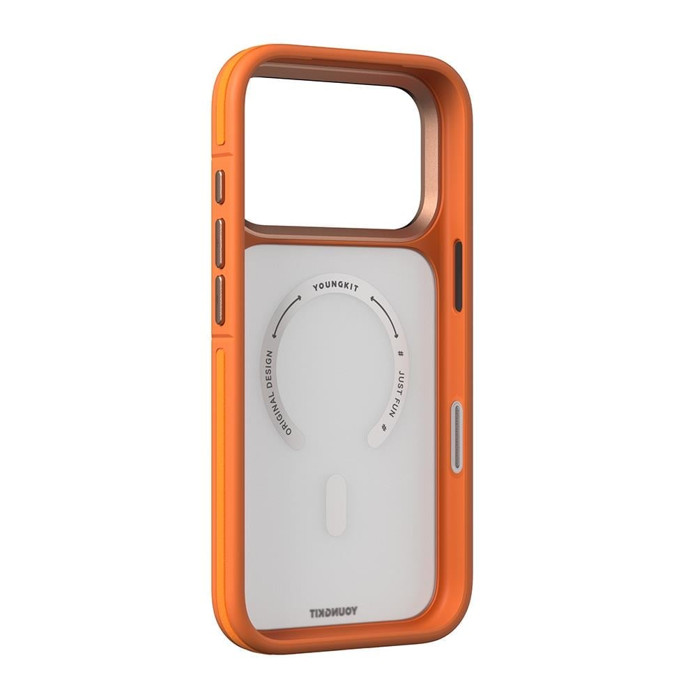 Apple iPhone 17 Pro Kılıf M-safe Şarj Özellikli Youngkit Rock Sand Serisi Kapak