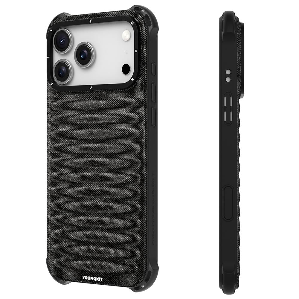 Apple iPhone 17 Pro Kılıf M-safe Şarj Özellikli Youngkit Canvas Serisi Kapak