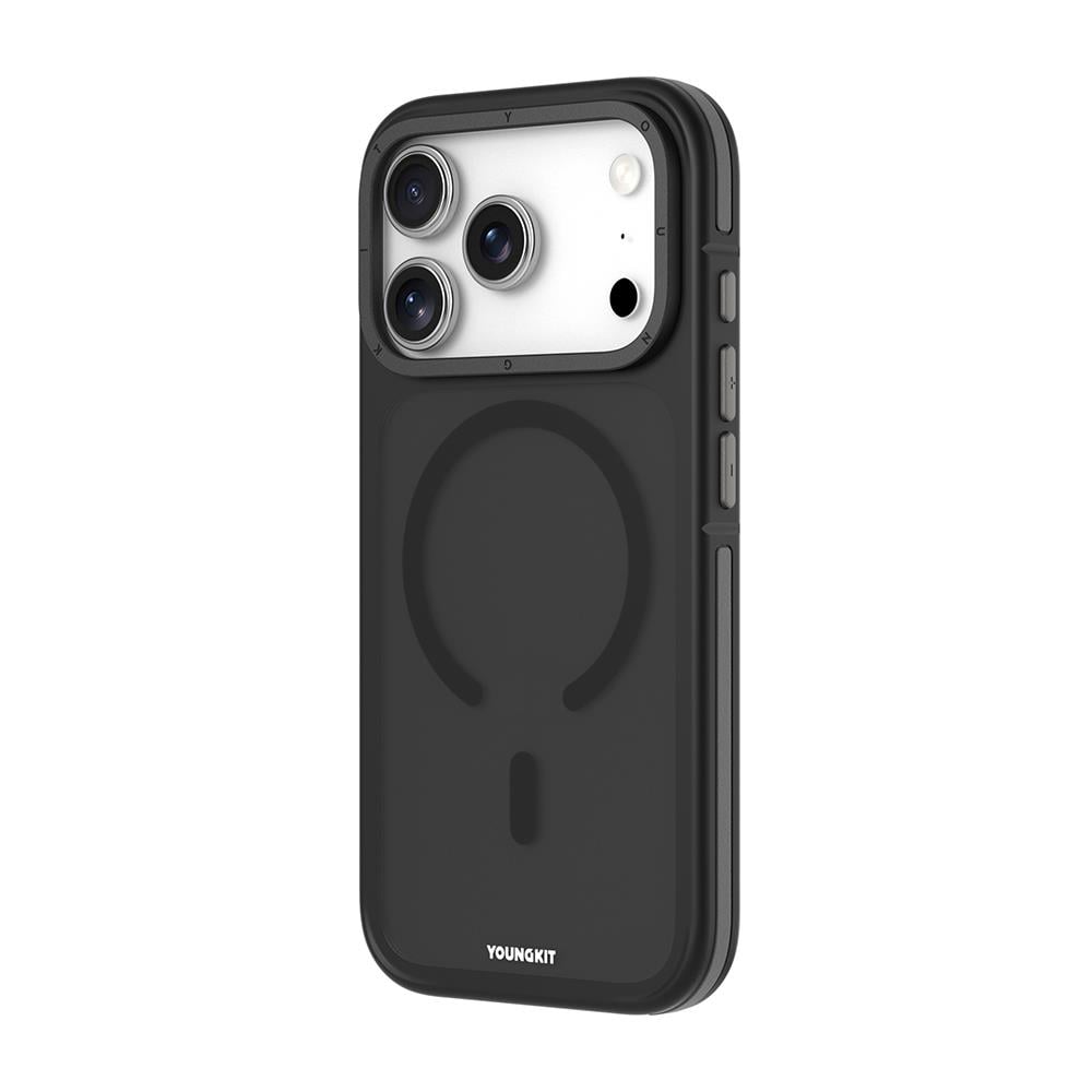 Apple iPhone 17 Pro Kılıf M-safe Şarj Özellikli Youngkit Rock Sand Serisi Kapak