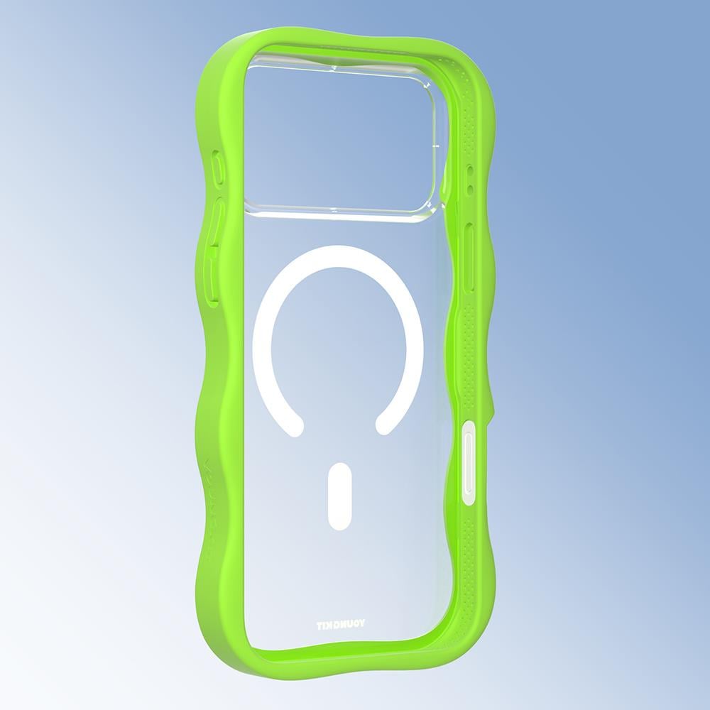 Apple iPhone 17 Pro Kılıf M-safe Şarj Özellikli Youngkit Wave Clear Serisi Kapak