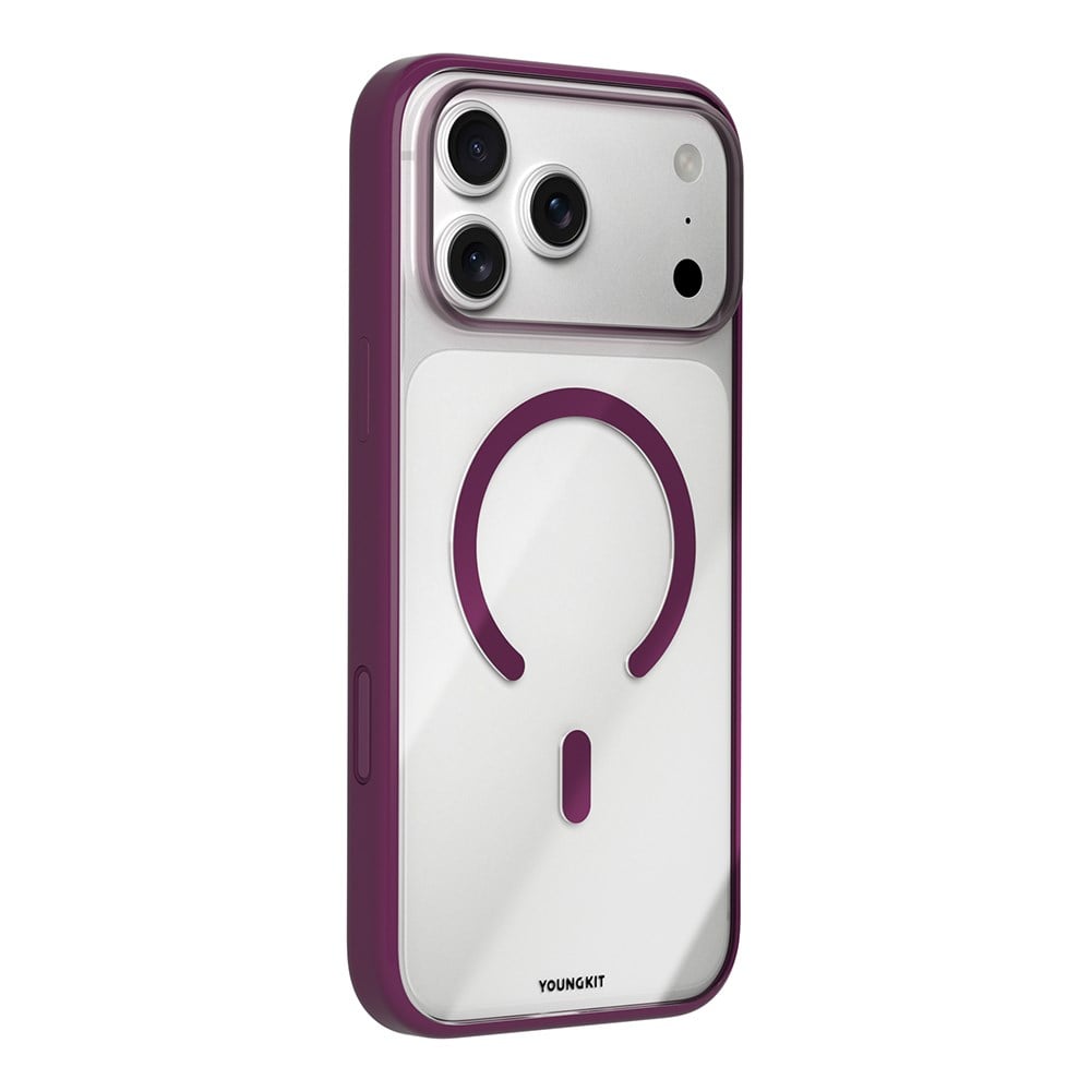 Apple iPhone 17 Pro Kılıf M-safe Şarj Özellikli Youngkit Clear Serisi Kapak