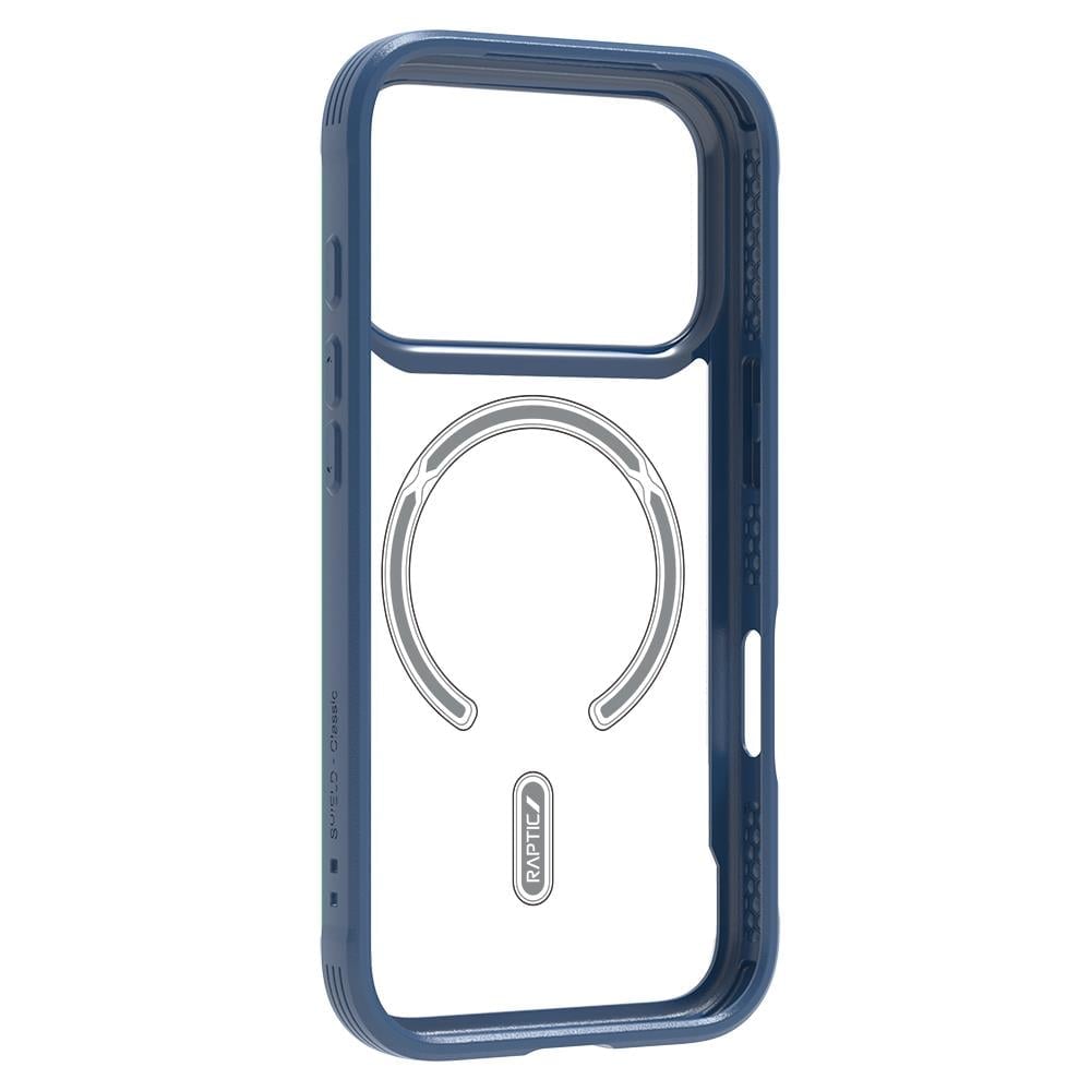 Apple iPhone 17 Pro Kılıf M-safe Şarj Özellikli Airbagli Raptic Shield Serisi Şeffaf Arka Yüzey Kapak