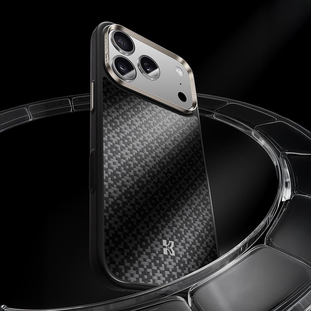 Apple iPhone 17 Pro Kılıf M-Safe Şarj Özellikli Benks ArmorPro ArmorGrid Serisi Kevlar Kapak
