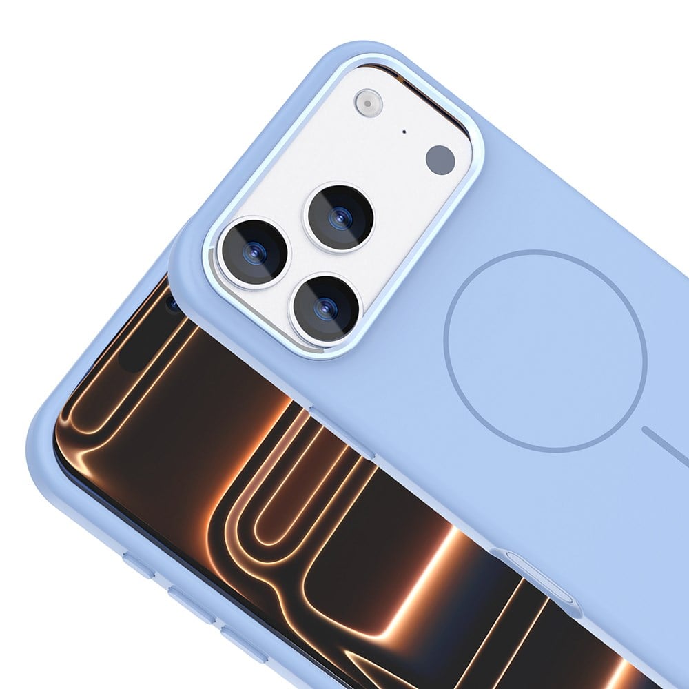 Apple iPhone 17 Pro Kılıf M-Safe Şarj Özellikli Metal Kamera Çerçeveli Zore Edi Silikon Kapak