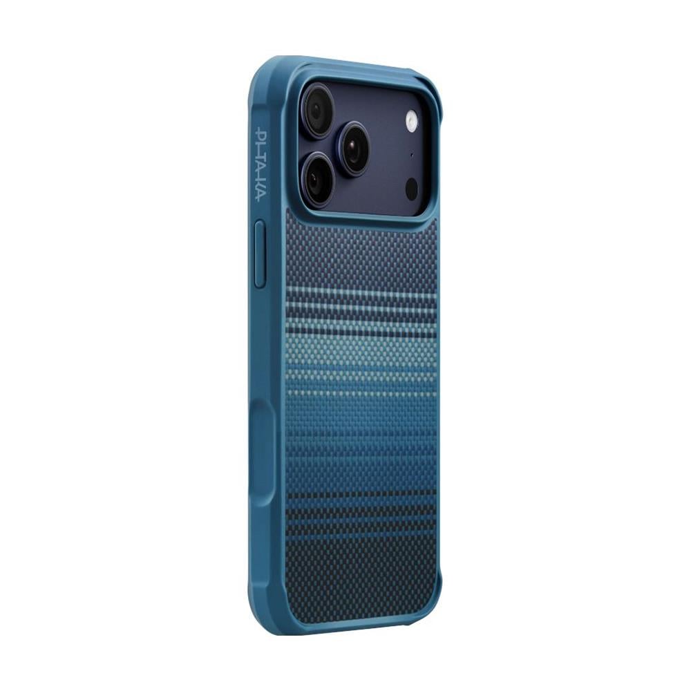 Apple iPhone 17 Pro Kılıf M-safe Şarj Özellikli Pitaka Tactile Woven Sunset-Moonrise Aramid Pro Guard Serisi Kapak