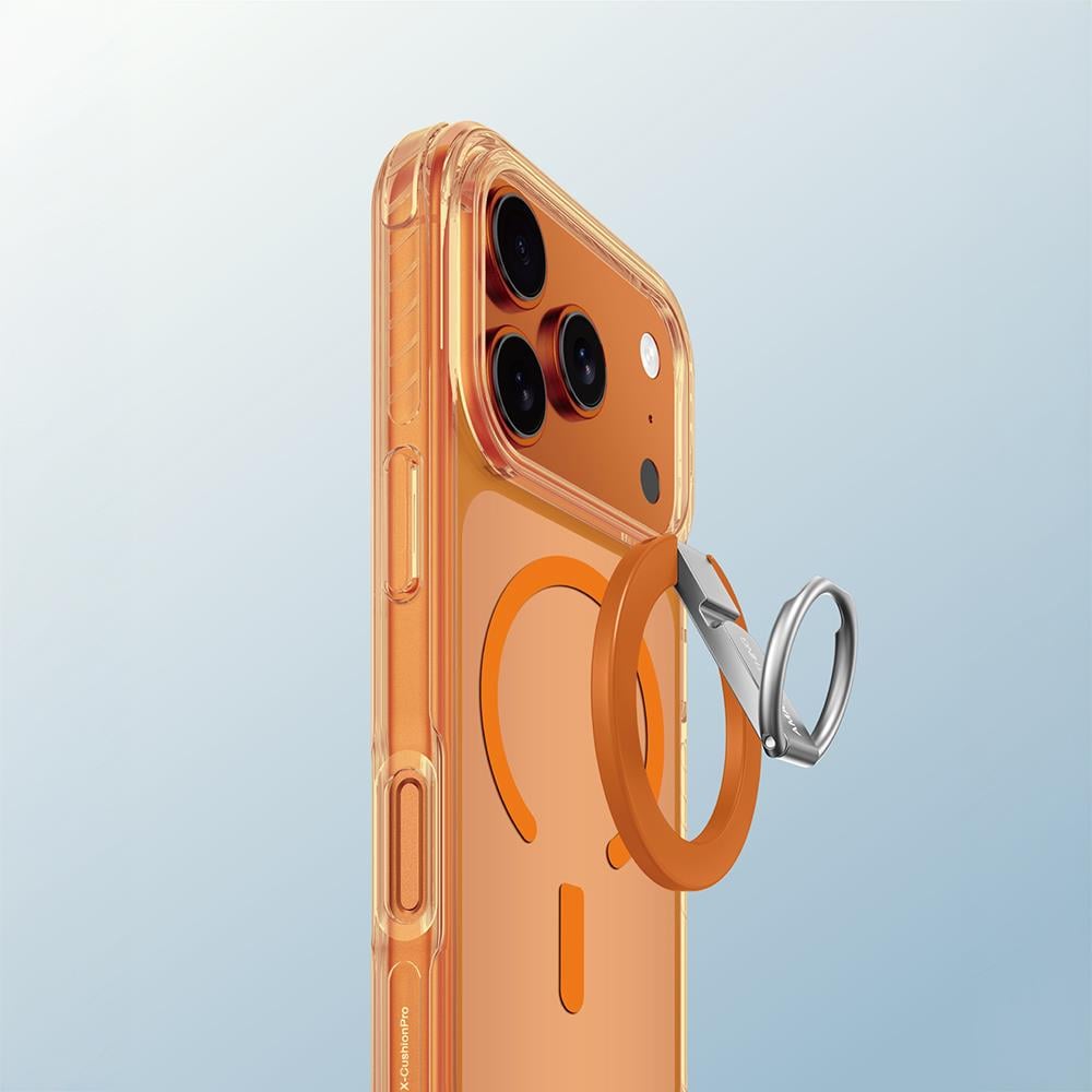 Apple iPhone 17 Pro Kılıf M-safe Şarj Özellikli Yüzük Standlı Amazingthing Titan Pro Serisi Kapak