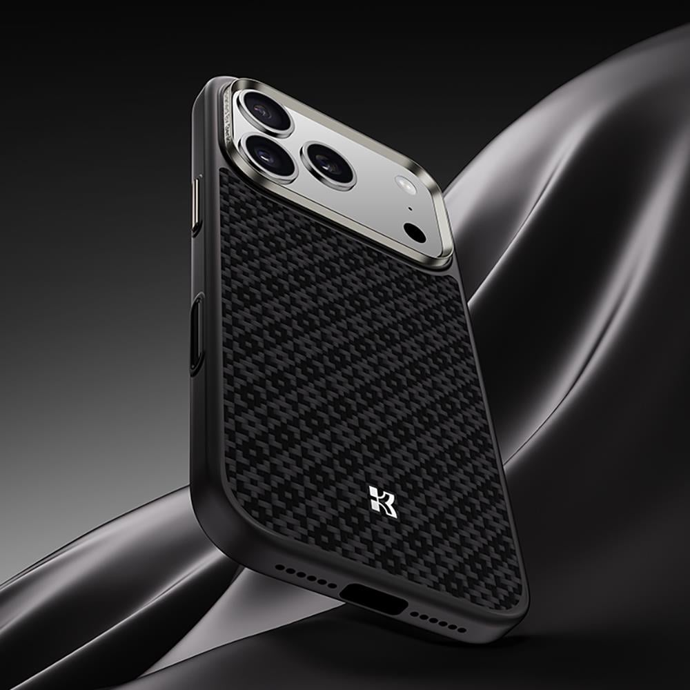 Apple iPhone 17 Pro Kılıf M-Safe Şarj Özellikli Benks ArmorPro ArmorGrid Serisi Kevlar Kapak