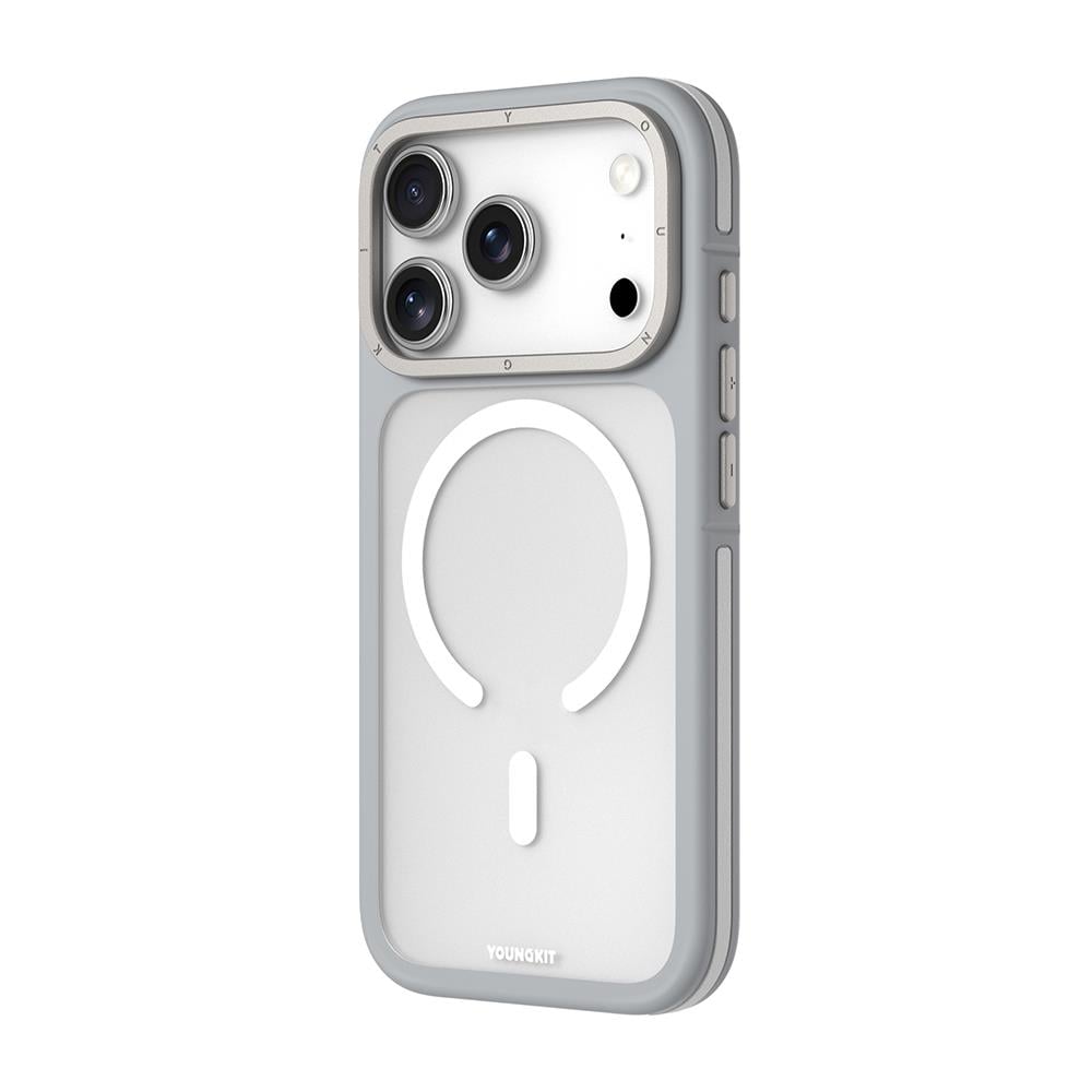 Apple iPhone 17 Pro Kılıf M-safe Şarj Özellikli Youngkit Rock Sand Serisi Kapak