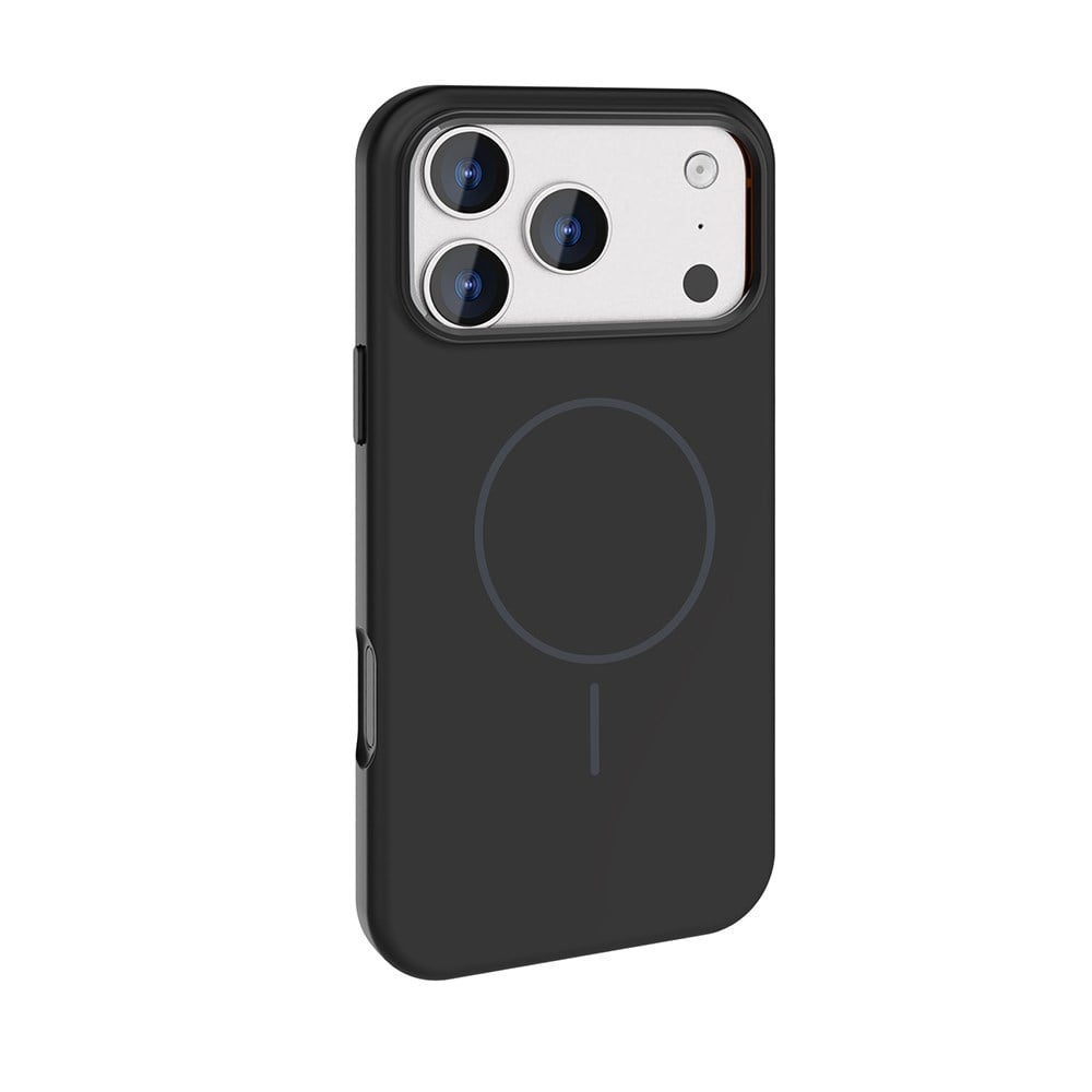 Apple iPhone 17 Pro Kılıf M-Safe Şarj Özellikli Metal Kamera Çerçeveli Zore Edi Silikon Kapak