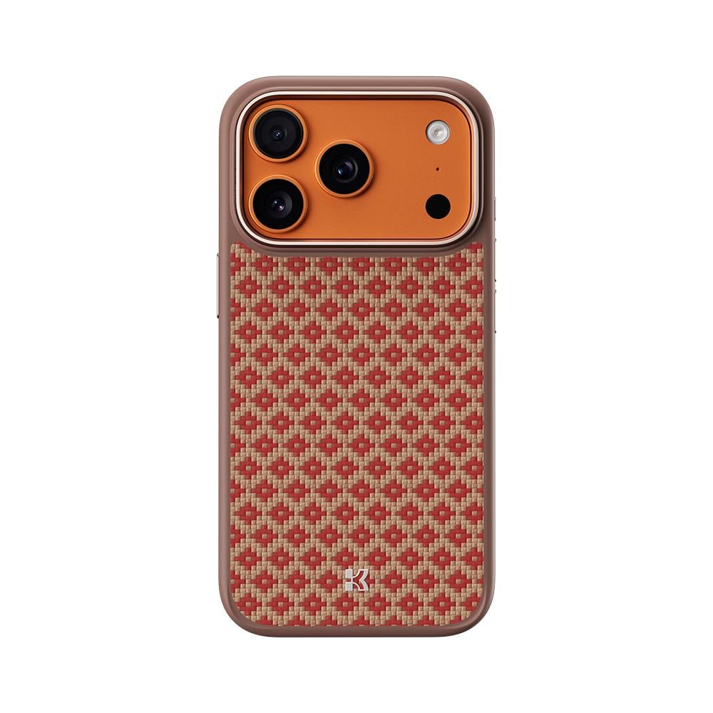 Apple iPhone 17 Pro Kılıf M-Safe Şarj Özellikli Benks ArmorPro ArmorGrid Serisi Kevlar Kapak