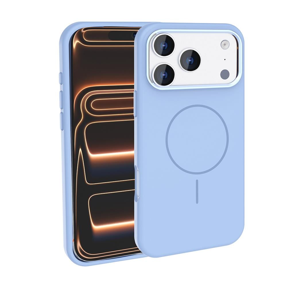 Apple iPhone 17 Pro Kılıf M-Safe Şarj Özellikli Metal Kamera Çerçeveli Zore Edi Silikon Kapak