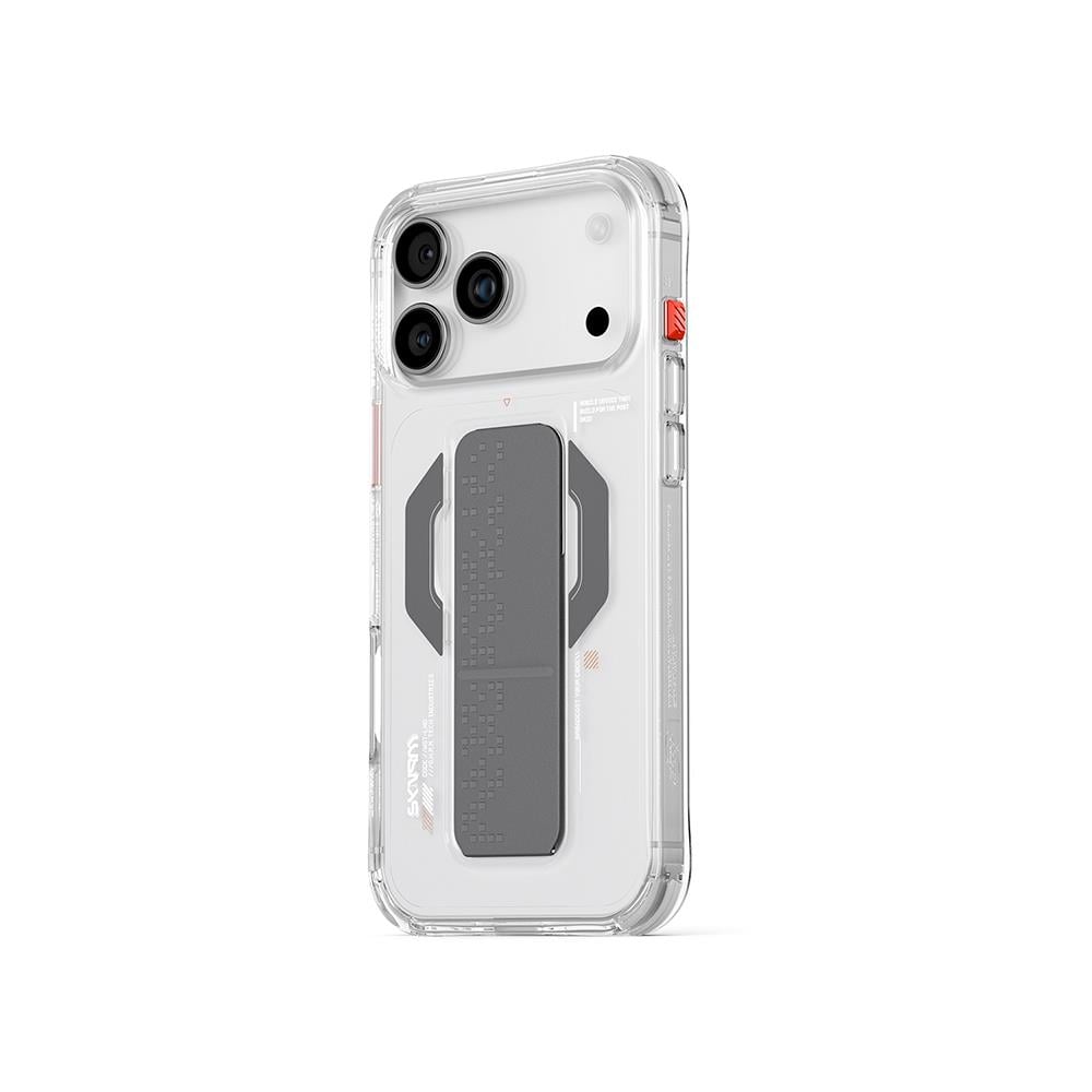Apple iPhone 17 Pro Kılıf M-Safe Şarj Özellikli Airbag Tasarımlı Standlı Skinarma Haxa Kapak