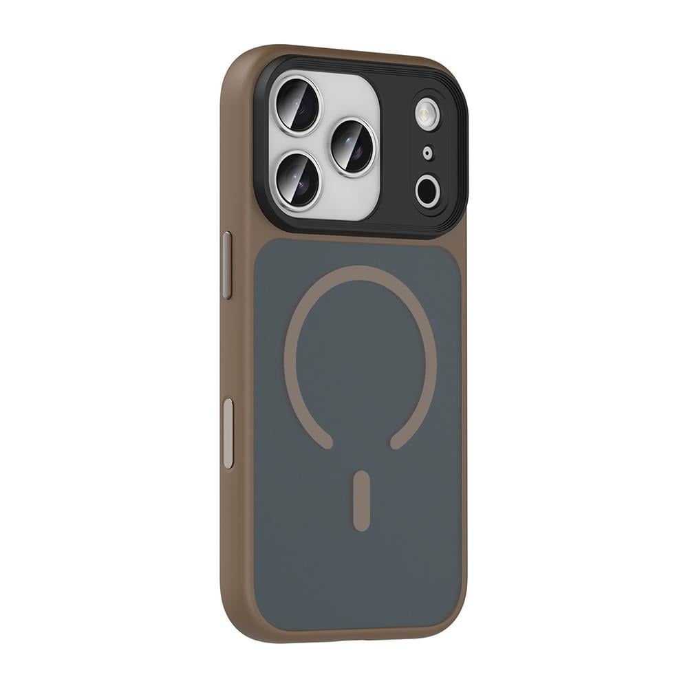 Apple iPhone 17 Pro Kılıf Mat Arka Yüzey Wireless Şarj Özellikli Zore Flet M-safe Kapak