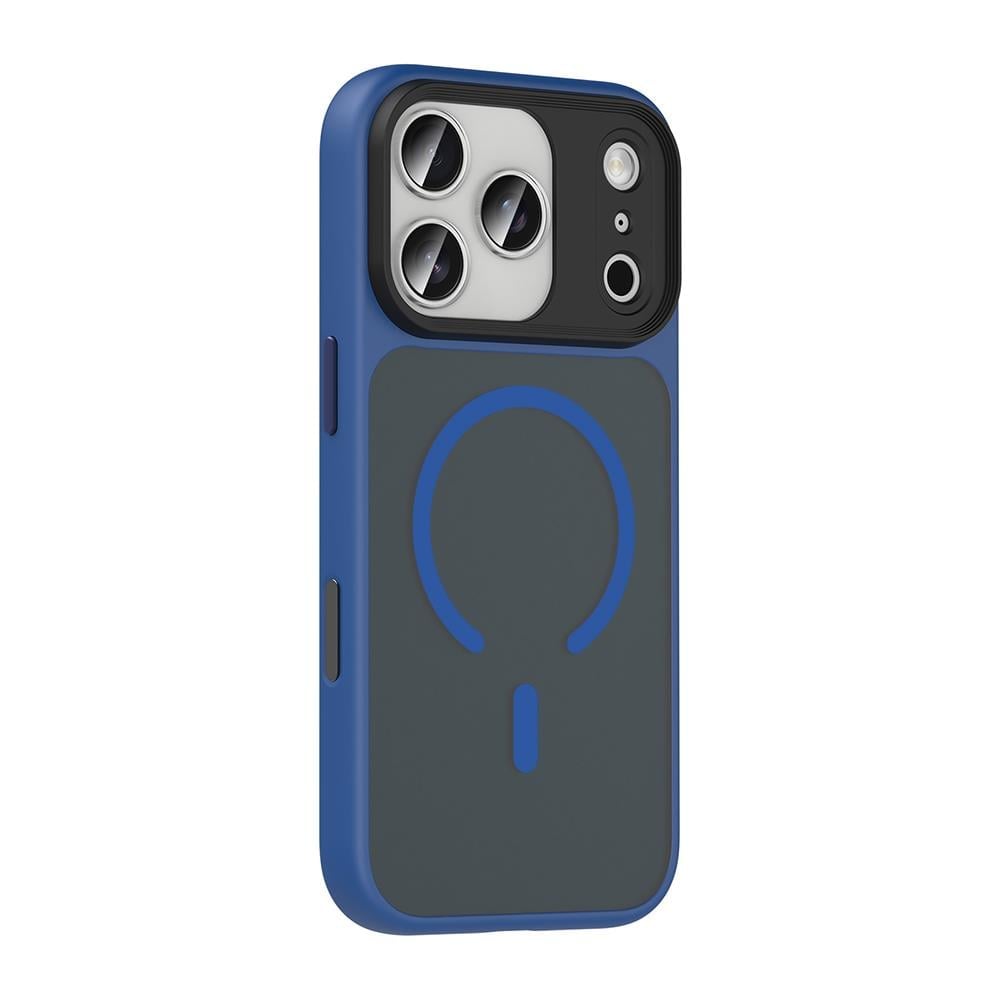 Apple iPhone 17 Pro Kılıf Mat Arka Yüzey Wireless Şarj Özellikli Zore Flet M-safe Kapak